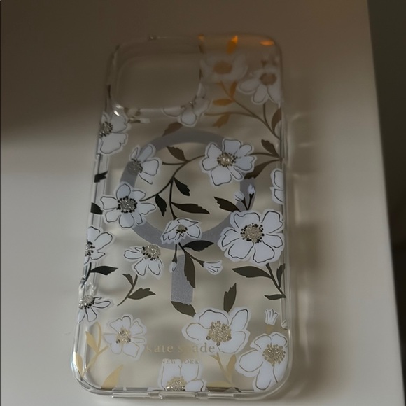 kate spade Other - kate spade Floral Phone 16 pro max Case - Clear and Gold Good condition No Box